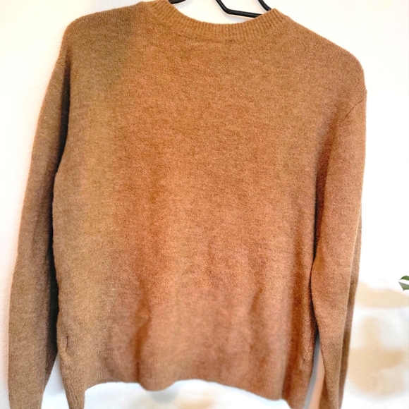 H&M Brown wool blend crewneck sweater Small - Picture 4 of 4